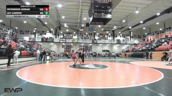 102 lbs Round Of 16 - Victorious Jordan, Tecumseh HS Girls vs Lily Lawson, Muldrow