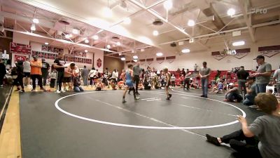 61 lbs Semifinal - Michael Petro, Cowboy Elite 9u vs Ronix Wright, Powerhouse Elite 9u