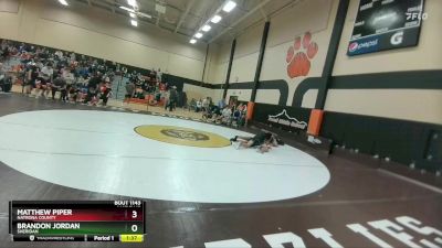 138C Round 1 - Matthew Piper, Natrona County vs Brandon Jordan, Sheridan