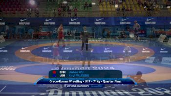 71 kg 1/4 Final - Jinhao Wu, China vs Kiryl Valeuski, Individual Neutral Athletes