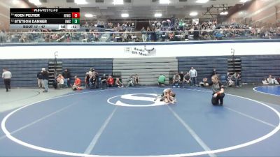 47 lbs Cons. Round 3 - Koen Peltier, Kimberly Bulldog Wrestling Club vs Stetson Danner, Homedale Wrestling Club