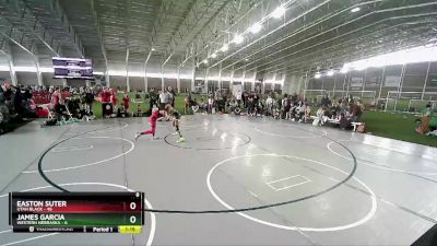 100 lbs Quarters & Wb (16 Team) - James Garcia, Western Nebraska vs Easton Suter, Utah Black