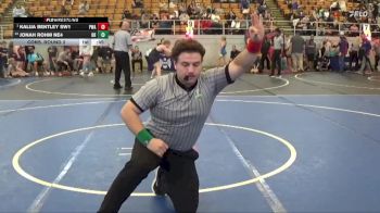 100 lbs Cons. Round 3 - Jonah Rohm NE4, Highland Hornets vs Kalija Bentley SW1, Palmer Wrestling Academy