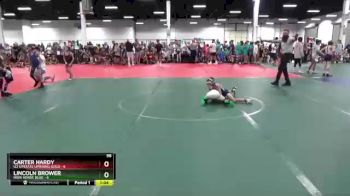 56 lbs Finals (2 Team) - Carter Hardy, U2 Upstate Uprising Gold vs Lincoln Brower, Iron Horse Blue