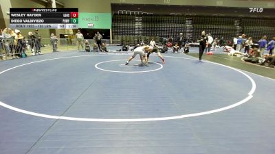 150 lbs 7th Place - Wesley Hayden, Los Gatos vs Diego Valdiviezo, Poway