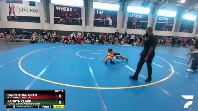 80 lbs Semifinal - Gavin O`Halloran, Scots Wrestling Club vs Kamryn Clark, El Paso Supers Wrestling Club