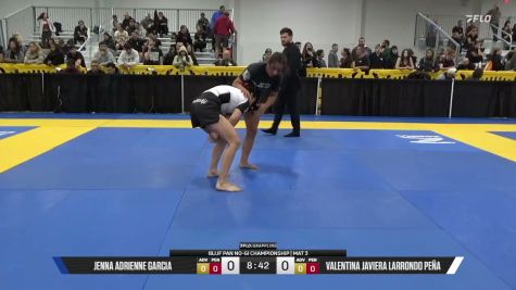 Valentina Javiera Larrondo Peña vs Jenna Adrienne Garcia 2026 Pan IBJJF Jiu-Jitsu No-Gi Championship