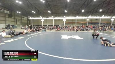 49 lbs Round 3 (3 Team) - Knox Timmons, Fighting Squirrels vs Justin Pizzaro, Hawk WC