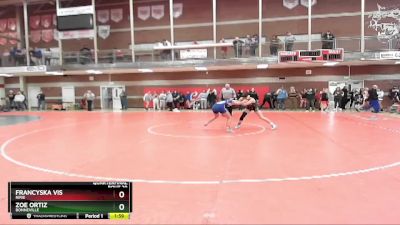 132 lbs Quarterfinal - Zoe Ortiz, Bonneville vs Francyska Vis, Ririe