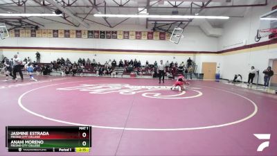 128 lbs Cons. Semi - Jasmine Estrada, Fresno City College vs Anahi Moreno, Fresno City College