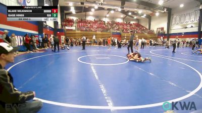 105 lbs Rr Rnd 5 - Blake Wilkinson, Skiatook Youth Wrestling vs Gage Hines, Vian Wrestling Club