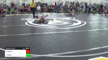 60-B lbs Quarterfinal - Kaysen Mabry, KY vs Leeson Belka, MI