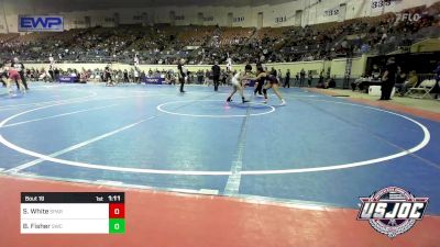 100 lbs Round Of 32 - Solana White, Spartan Mat Club vs Benjamin Fisher, Salina Wrestling Club