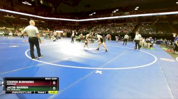 215 Class 2 lbs Quarterfinal - Cooper Burnsides, Savannah vs Jacob Warren, Ste. Genevieve