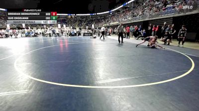 80 lbs Quarterfinal - Gus Engelman, Crestwood vs Brendan Bernatowicz, Harborcreek