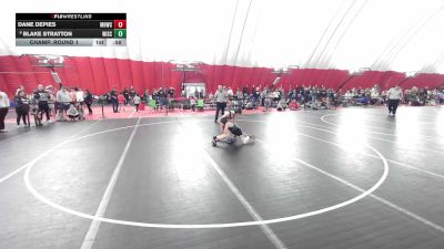 12U Boys - 108 lbs Champ. Round 2 - Dane Depies, Mt. Horeb Wrestling Club vs Blake Stratton, Wisconsin