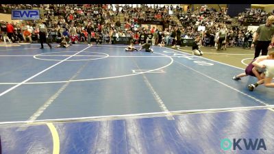 73 lbs Round Of 16 - Beau Farris, Deer Creek Wrestling Club vs Reid Claggett, Bristow Youth Wrestling