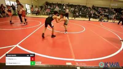 90 lbs Consolation - Tucker Goins, Sallisaw Takedown Club vs Sebastian Guerrero, Brushy Wrestling Club