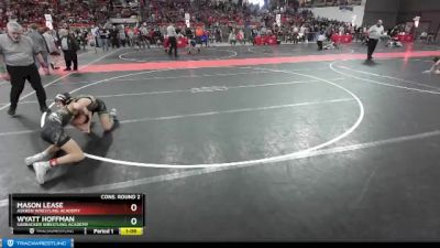 100 lbs Cons. Round 2 - Wyatt Hoffman, Sarbacker Wrestling Academy vs Mason Lease, Askren Wrestling Academy