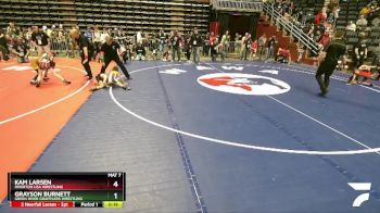53 lbs Cons. Round 7 - Kam Larsen, Riverton USA Wrestling vs Grayson Burnett, Green River Grapplers Wrestling