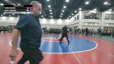 145 lbs Semis - Tamia McNeal, Oliver Training Camp vs Riley Johnson, Tech Fall Wrestling Club
