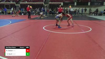 86 lbs 2nd Place Match - Vincent Hunt, Moses Lake Wrestling Club vs Nikita Ceban, Kalispell Wrestling Club