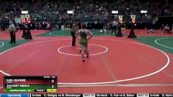 132 lbs Champ. Round 3 - Zachary Aquila, AWRA vs Cael Gilmore, CPWA