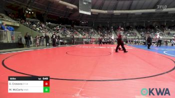 60 lbs Semifinal - Gunner Crossno, Roland Youth League Wrestling vs Michael McCarty, Morris Wrestling Association