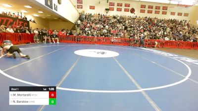 106 lbs Round Of 32 - Michael Mortarelli, Natick vs Nathan Barstow, Lynnfield/N.Reading