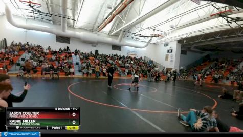 110 lbs Cons. Round 1 - Kabre Miller, Worland Middle School vs Jason Coulter, Powell Middle School