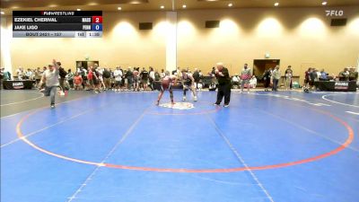 157 lbs Champ. Round 2 - Ezekiel Cherival, Massachusetts vs Jake Ligo, Pennsylvania