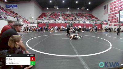 60 lbs Semifinal - Rocco Ryal, Tuttle Wrestling vs Jaxson Weldon, Noble Takedown Club