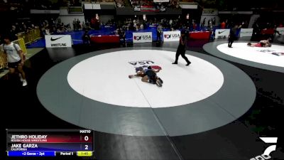 106 lbs Cons. Round 3 - Jethro Holiday, Rough House Wrestling vs Jake Garza, California