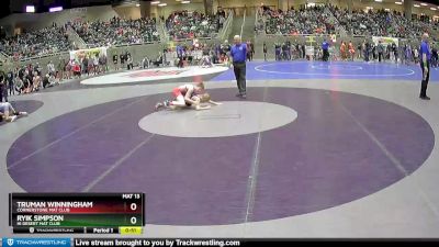 97 lbs Quarterfinal - Truman Winningham, Cornerstone Mat Club vs Ryik Simpson, Hi Desert Mat Club