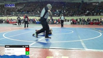 80 lbs Consi Of 16 #2 - Joshua Back, Verdigris Youth Wrestling vs Brady Gilles, Harrah