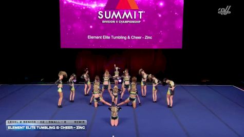 Element Elite Tumbling & Cheer - Zinc [2026 L2 Senior - D2 - Small - B Semis] 2026 The D2 Summit