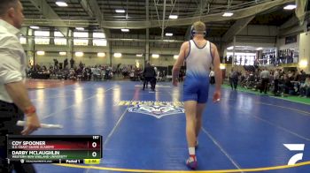 197 lbs Semifinal - Coy Spooner, U.S. Coast Guard Academy vs Darby McLaughlin, Western New England University