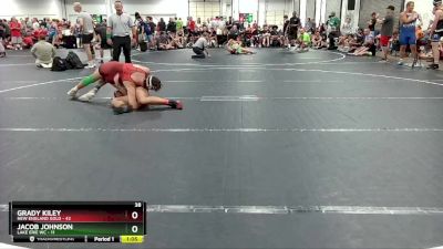 165 lbs Round 4 (6 Team) - Grady Kiley, New England Gold vs Jacob Johnson, Lake Erie WC