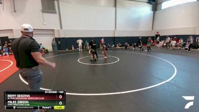 100 lbs Round 2 - Remy Segovia, El Paso Enforcers Wrestling Club vs Miles Gibson, Star Wrestling Club