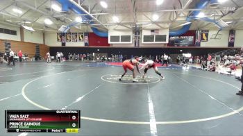 197 lbs Quarterfinal - Prince Gainous, Lassen College vs Vaea Salt, Sacramento City College