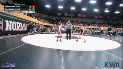 58 lbs Semifinal - Breckon Milburn, Powerhouse Wrestling vs William Eli Potts, Plainview Youth Wrestling Club