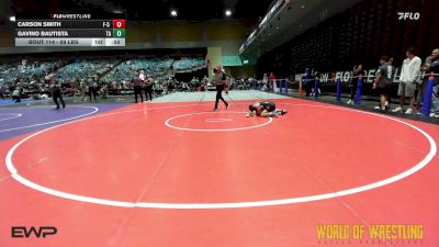 89 lbs Consi Of 8 #2 - Carson Smith, F-5 Grappling vs Gavino Bautista, Team Aggression