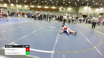 101 lbs 5th Place - Peyton Harrington, Jr Eagles vs Brianna Alcaraz Martinez, Buckaroo WC