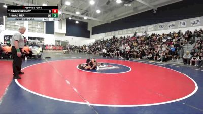 150 lbs 5th Place Match - Brock Kenney, Trabuco Hills vs Isaac Rea, Lakeside