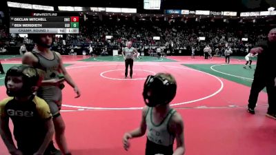 55 lbs Champ. Round 2 - Declan Mitchell, DWC3 vs Ben Meridieth, GGBA