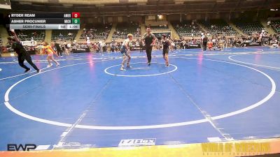 95 lbs Semifinal - Ryder Ream, American Dream Wrestling Club vs Asher Procunier, Michigan Premier Wrestling Club