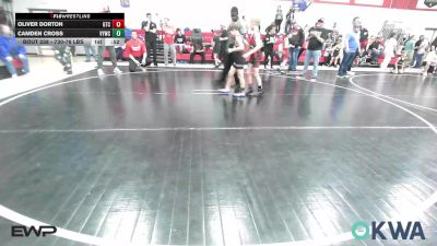 730-76 lbs Consolation - Oliver Dorton, Grove Takedown Club vs Camden Cross, Verdigris Youth Wrestling