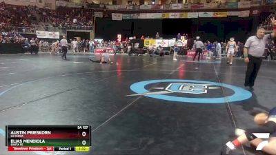 5A 127 lbs Quarterfinal - Austin Prieskorn, La Cueva vs Elias Mendiola, Santa Fe