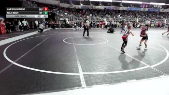 43 lbs 3rd Place - Karsyn Dibiase, Gulf Coast WC vs Ella Beck, Top Rank Hammers