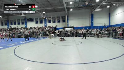 114 lbs Quarterfinal - Noah Edwards, Duxbury vs Mia Annello, Billerica